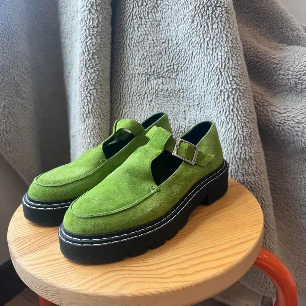Unbranded Women's Green Loafers